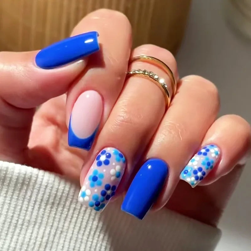24Pcs Mid-length Ballet False Nails