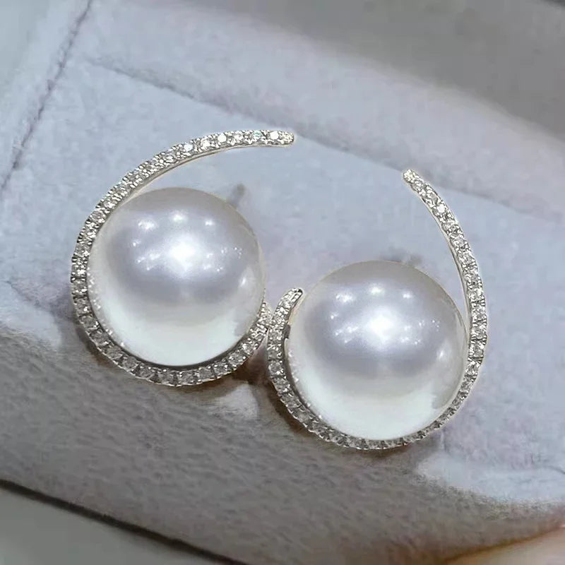 Beautiful Imitation Pearl Drop Earrings