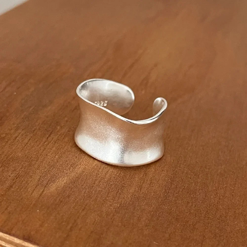 925 Sterling Silver Twisted Open Ring