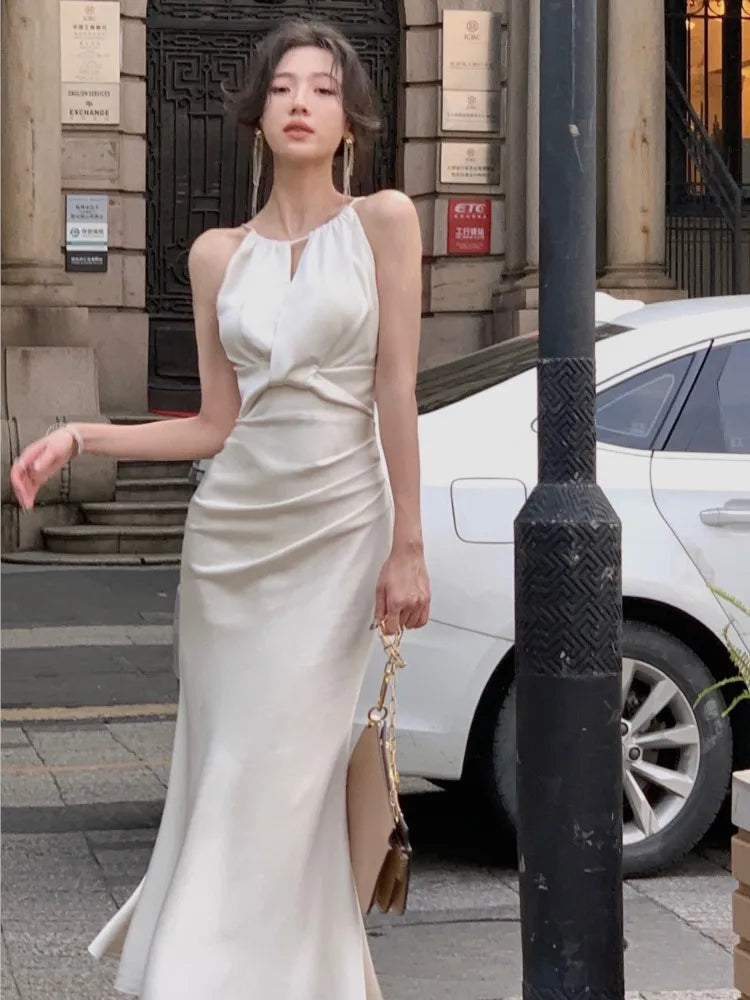 New Summer Elegant Sleeveless Slim Mermaid Dress