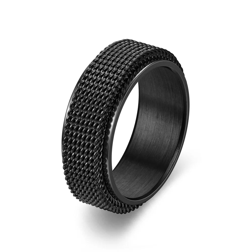 Fashionable Stainless Steel Spinner Rings