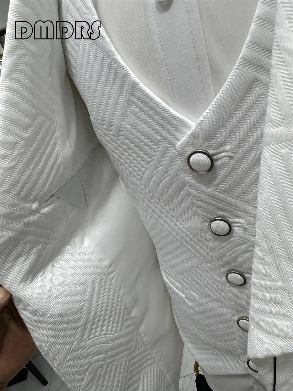 3 Pieces High Quality Wedding Suit Set for Groom One Button Shawl Neck Blazer Jacket Vest Pants
