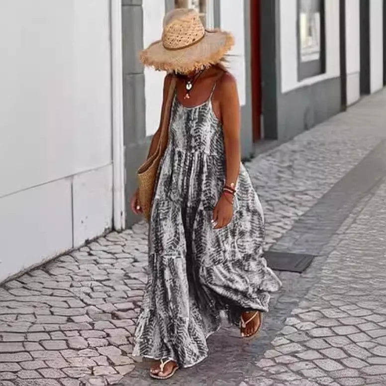 Sexy Printed Bohemian Long Dress