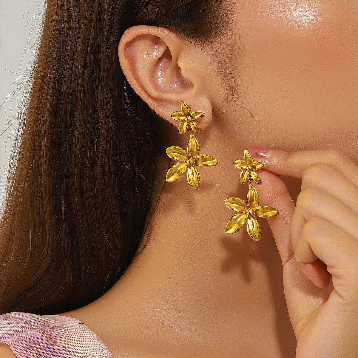 Luxury Glazed Rhinestone Dangle Earrings for Women