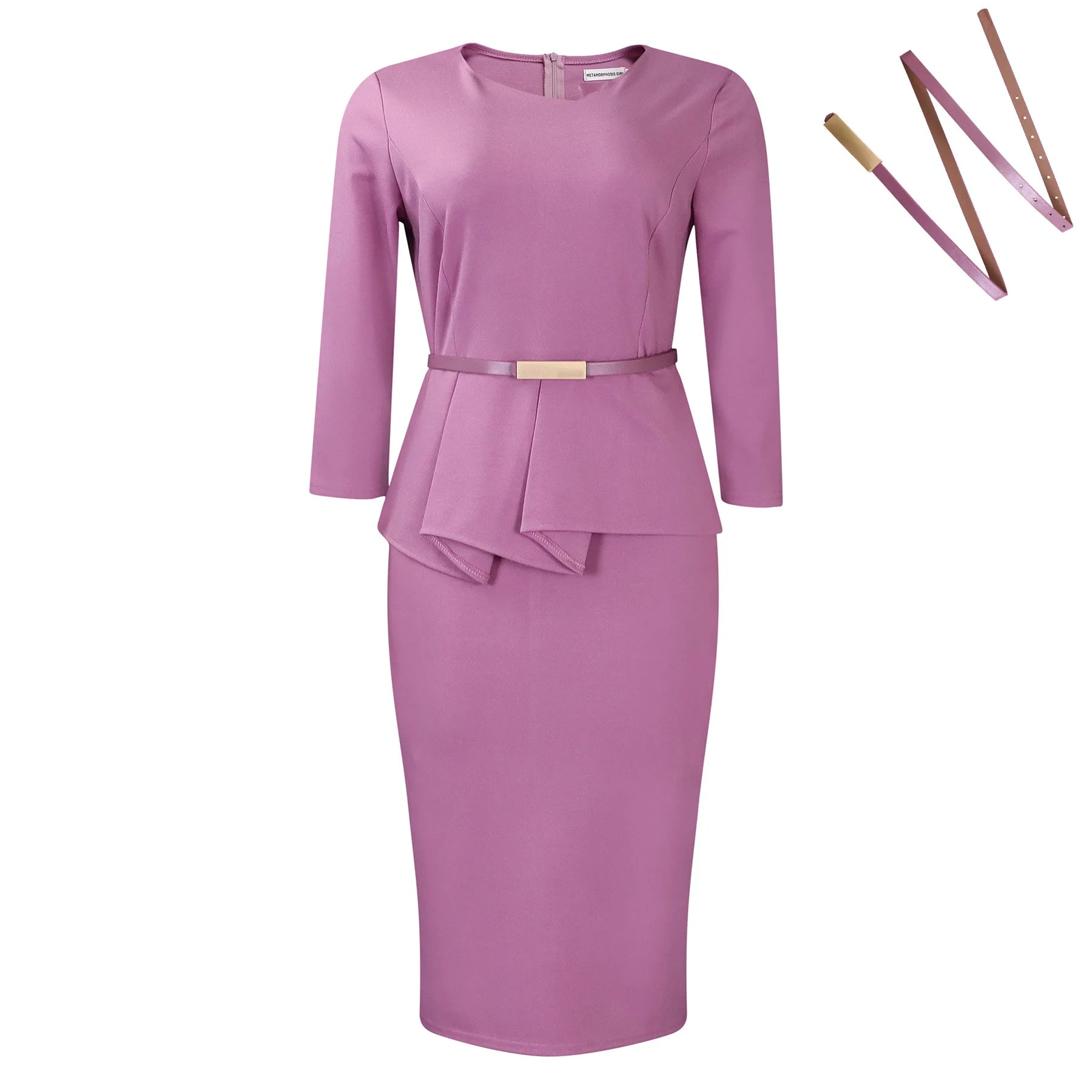 Spring New Wrap Hip Pencil Skirt Irregularity High Waist Commuter Fashion Dress
