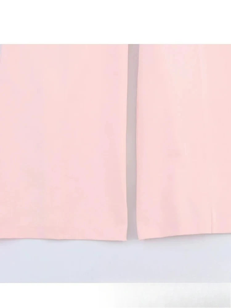 Vintage Pink Straight-Leg Jumpsuit