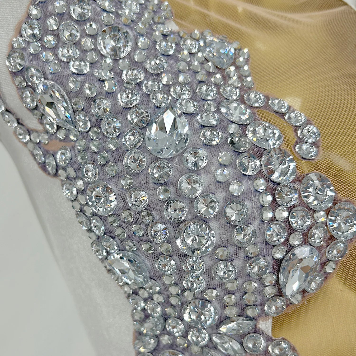 Luxury Sparkly Crystals Short Dress