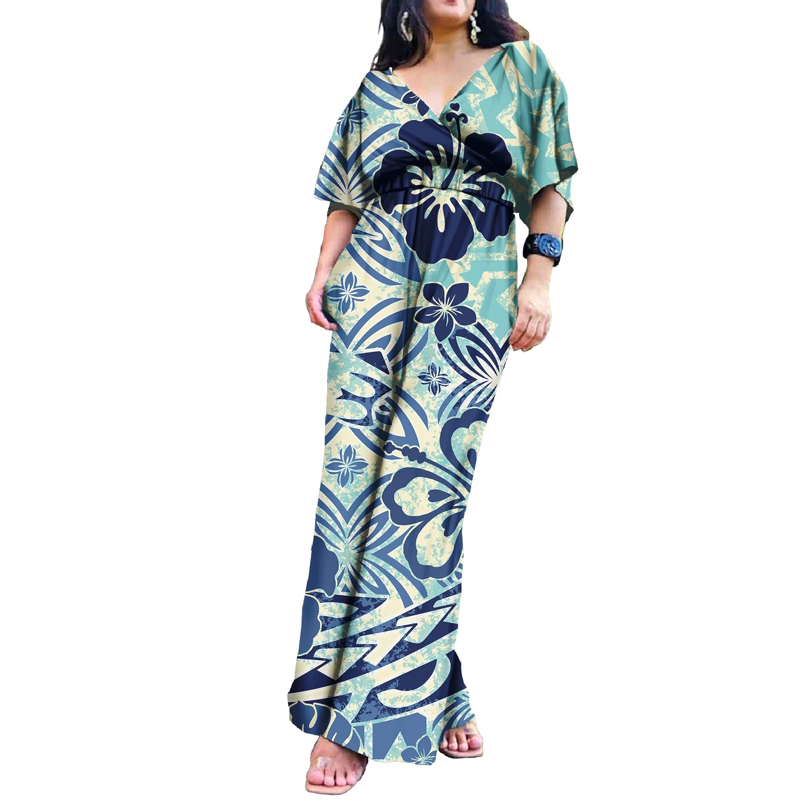 Island Style Hawaii Floral  Polynesian Jumpsuits