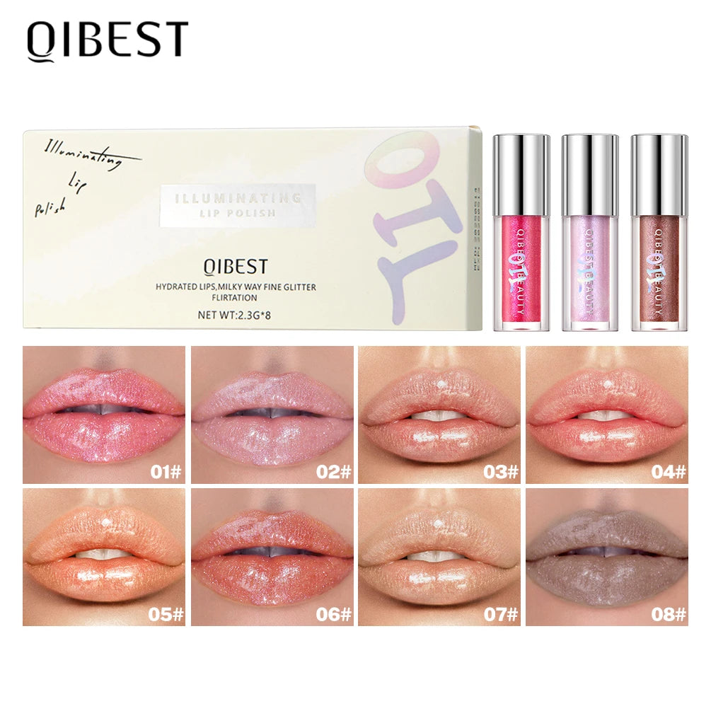 Glitter Lip Glaze Long Lasting Lip Gloss Waterproof Liquid Lipstick