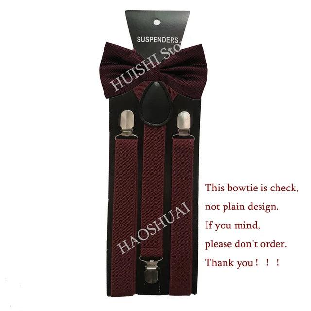 Suspenders Bowtie Sets