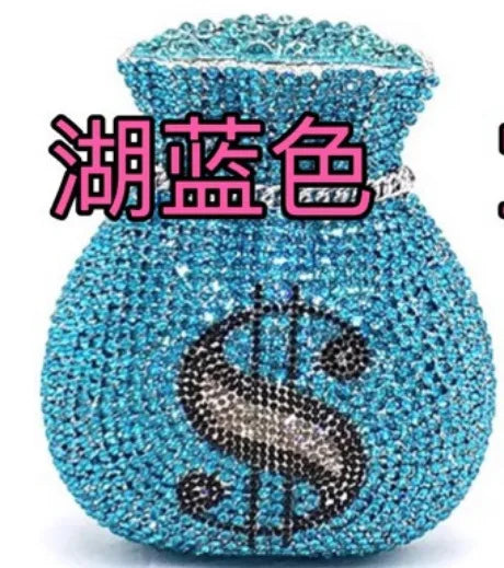 Fashion wallet brocade Crystal Bags Purse