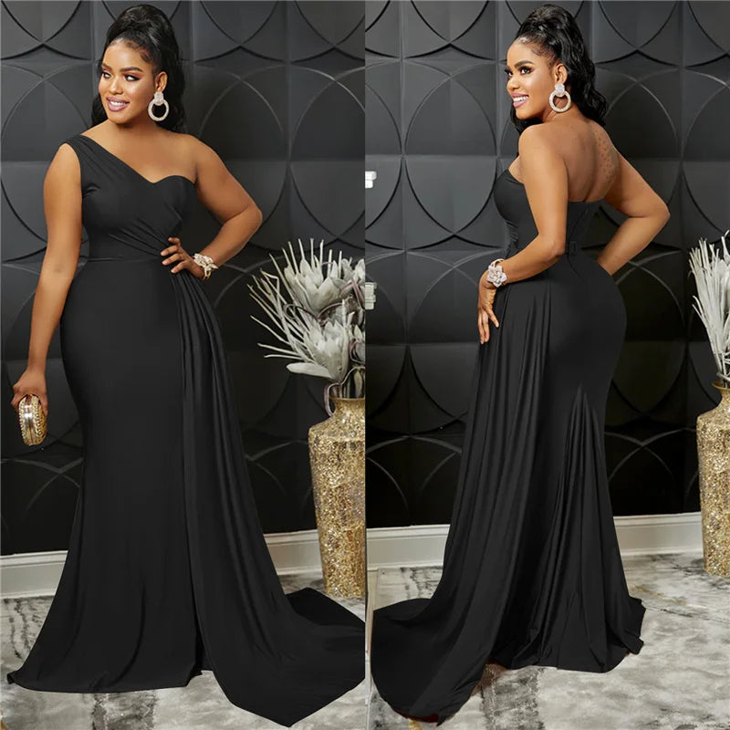 Sexy One Shoulder Elegant Evening Dresses
