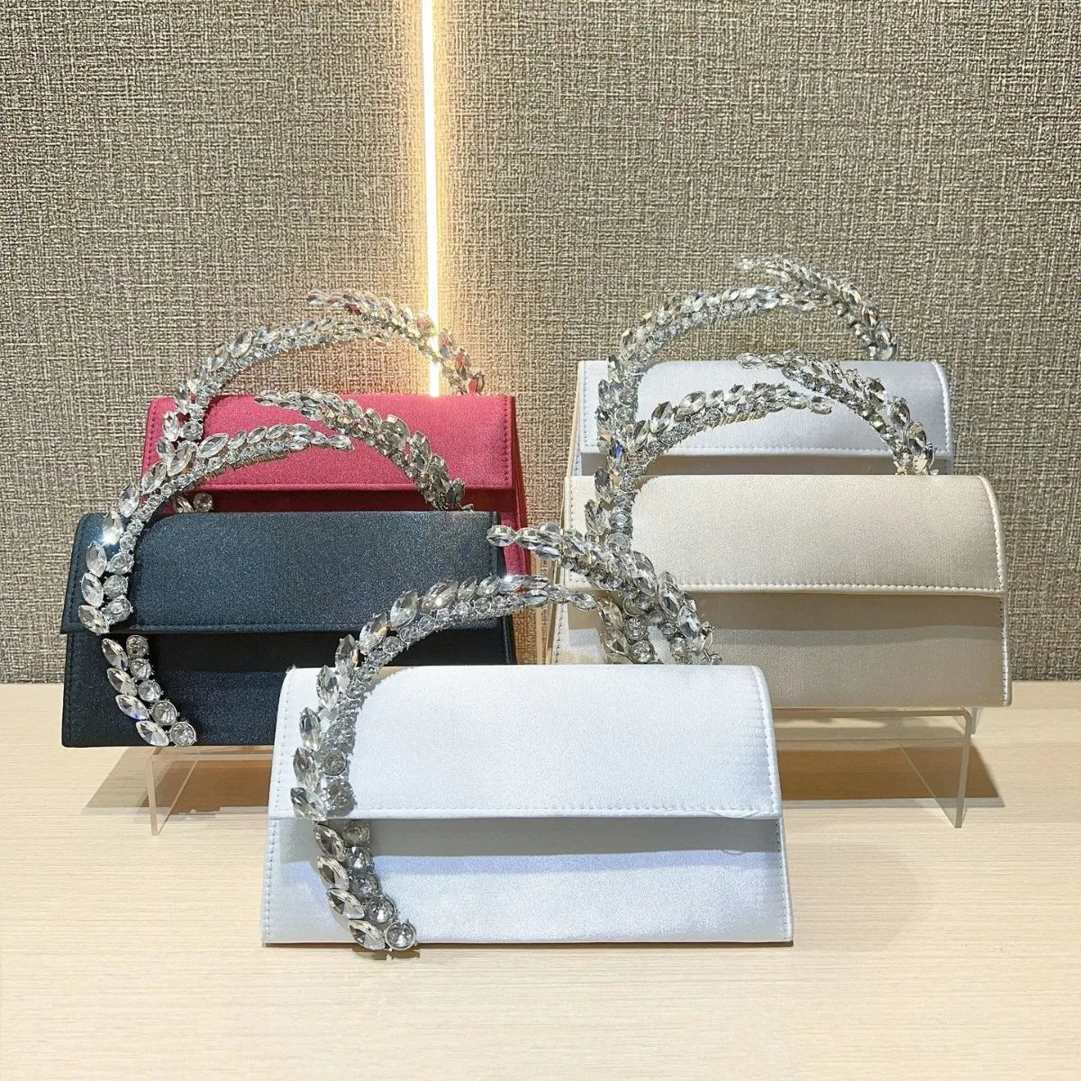 Luxury Flash Diamond Satin Sequin Handbag
