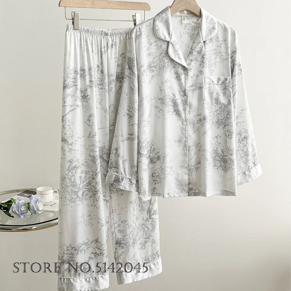 Spring Summer 2PCS Pajamas
