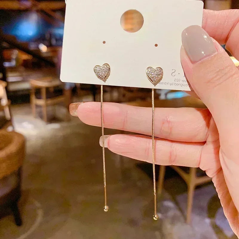 New Geometric Rhombus Luxury Opal Earrings – Modern Sparkle for Every Moment