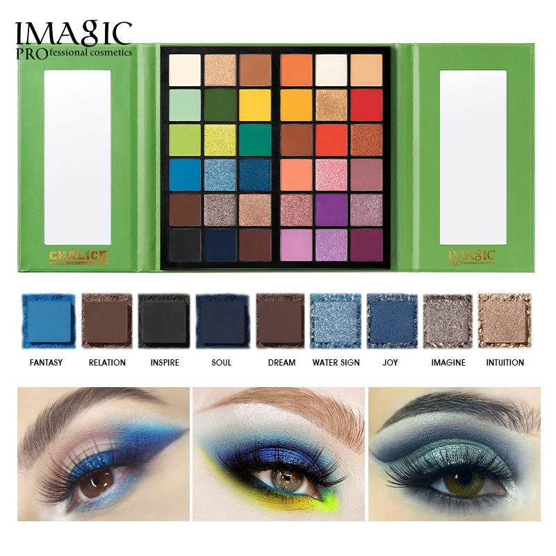 All-in-One Eyeshadow & Body Art Palette – Matte, Shimmer, Highlight & Blush, Waterproof