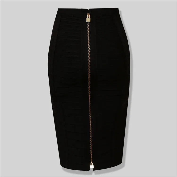 Women’s Summer Candy Color Bandage Pencil Skirt