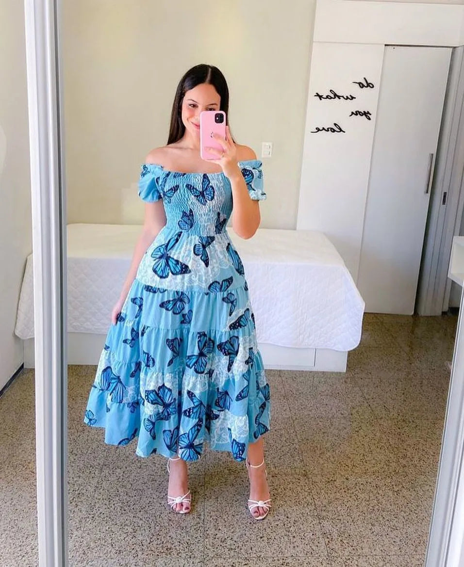 Boho Floral Summer Dress