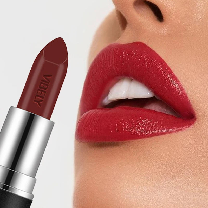 Frosted Velvet Matte Lipstick – 29 Bold Shades, Waterproof & Non‑Fading