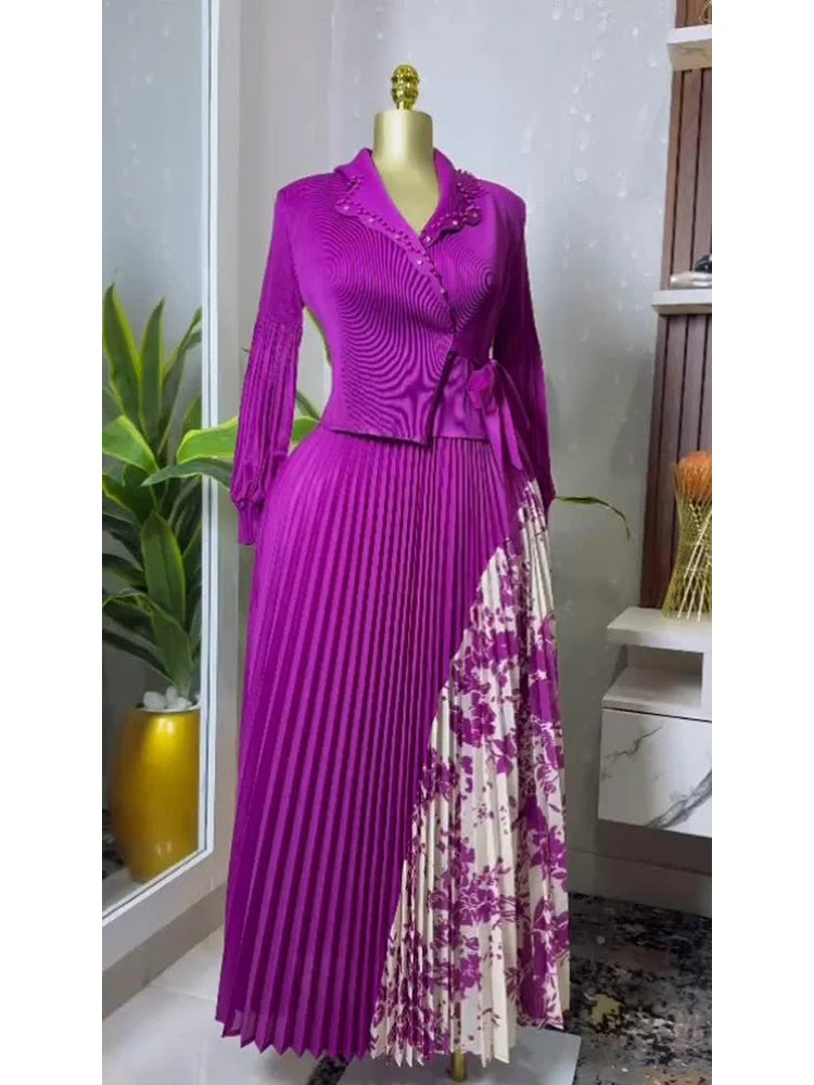 Spring New Pleated A-line Dress
