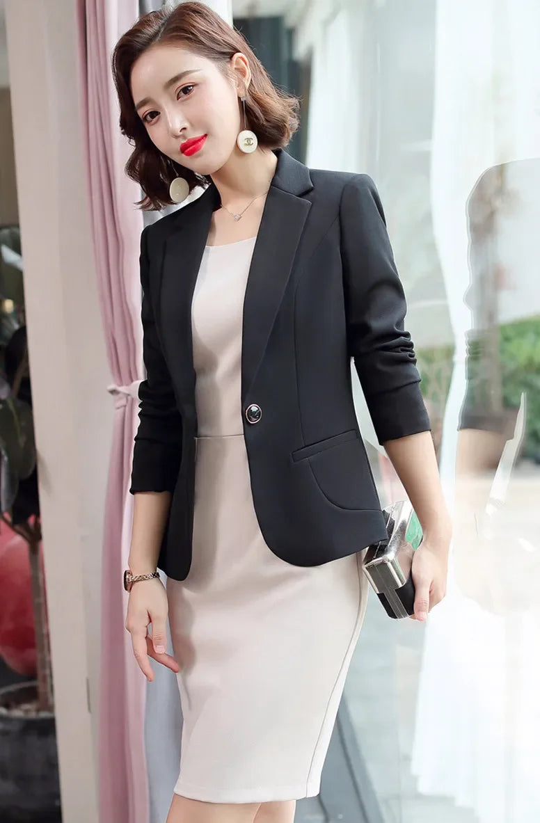 Elegant Blazer Dress Suit Set for Women