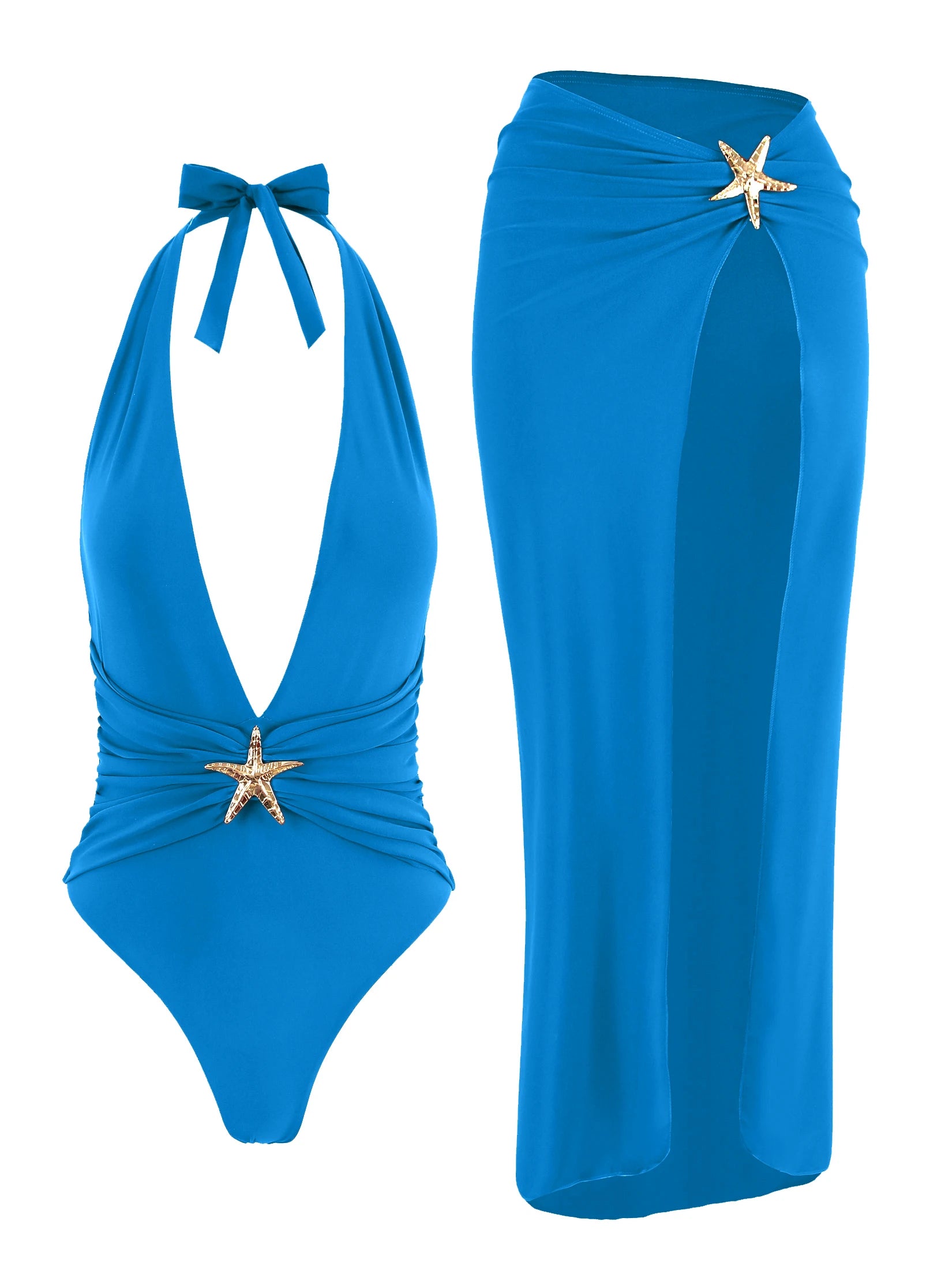 2 Piece Swimsuit Starfish Swimwear Vacation Dress