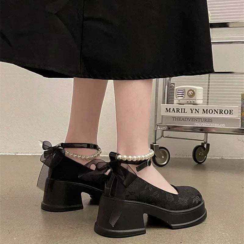 Platform Japanese Style Lolita Mary Jane Shoes