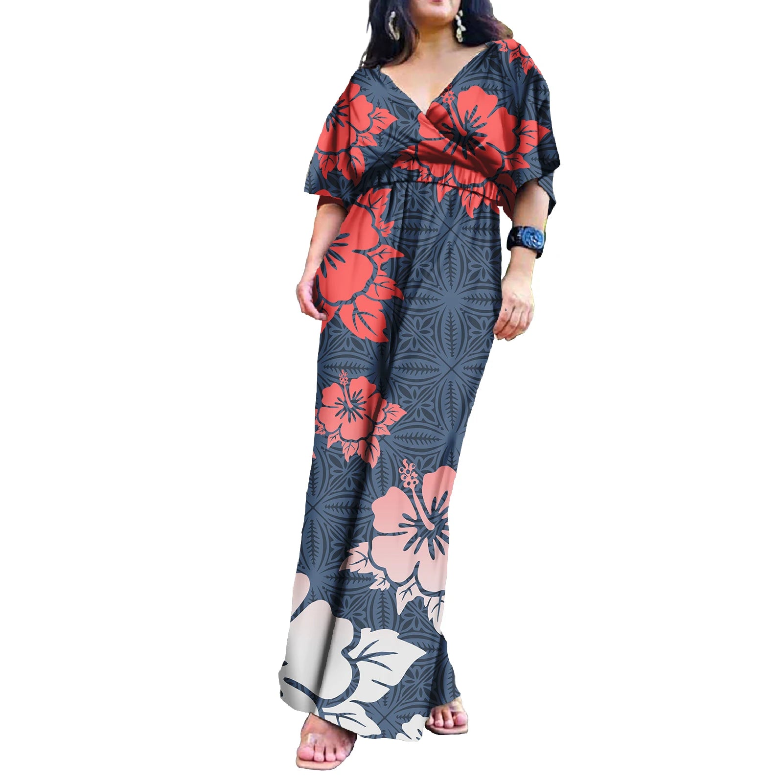 Island Style Hawaii Floral  Polynesian Jumpsuits