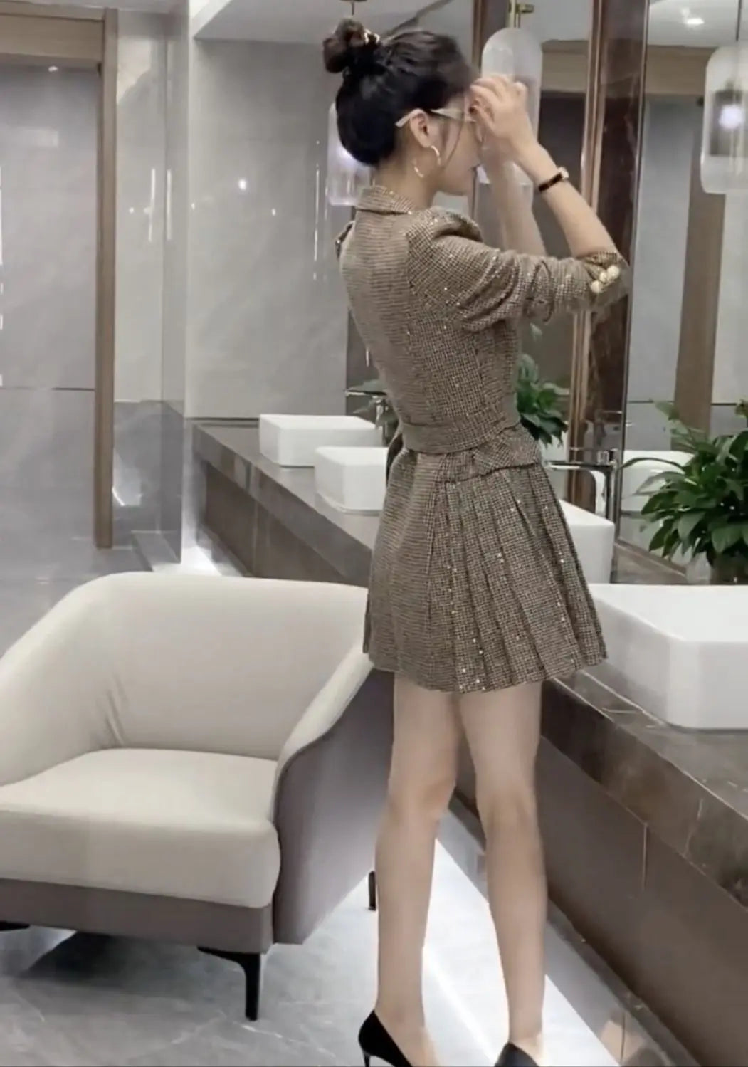 New Autumn Waist Slimming Dress