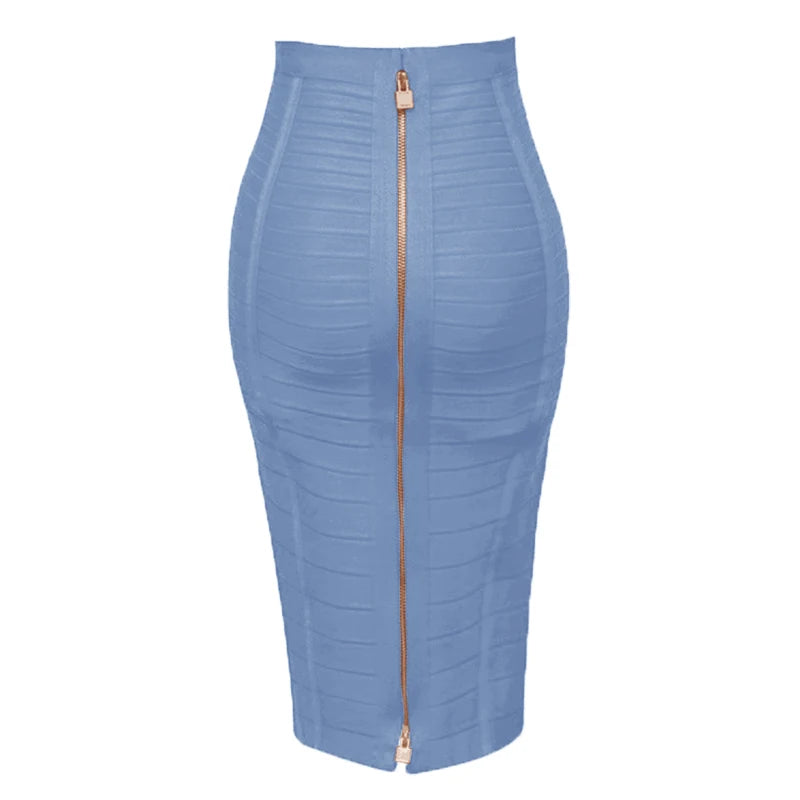 Women’s Summer Candy Color Bandage Pencil Skirt