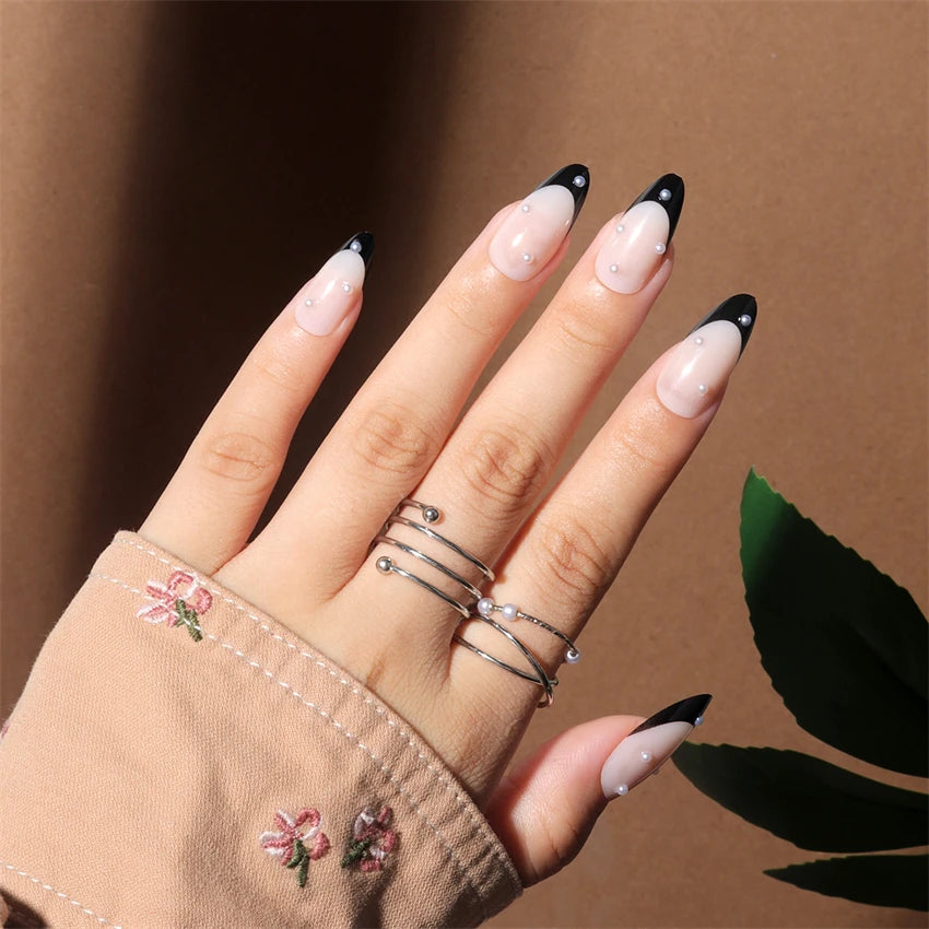 24Pcs/Set Simple Pure Desire Pink Wearing False Nails
