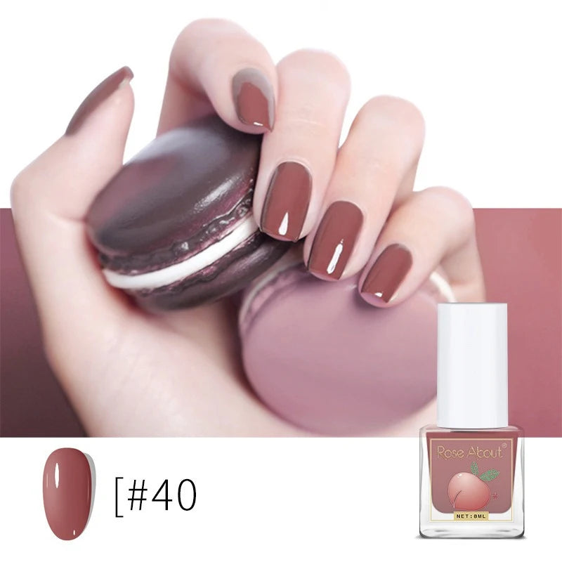 Water-Based Peel-Off Shiny Top Coat – No UV Lamp, Long-Lasting, Gentle Natural Nail Care