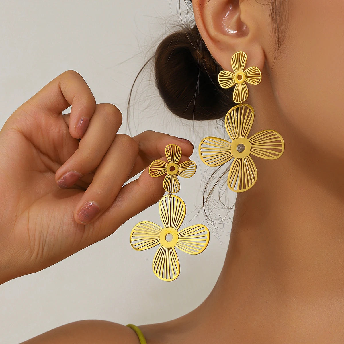 Luxury Glazed Rhinestone Dangle Earrings for Women