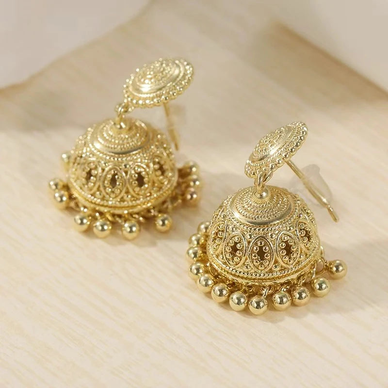 Unique Bell Design Drop Earrings