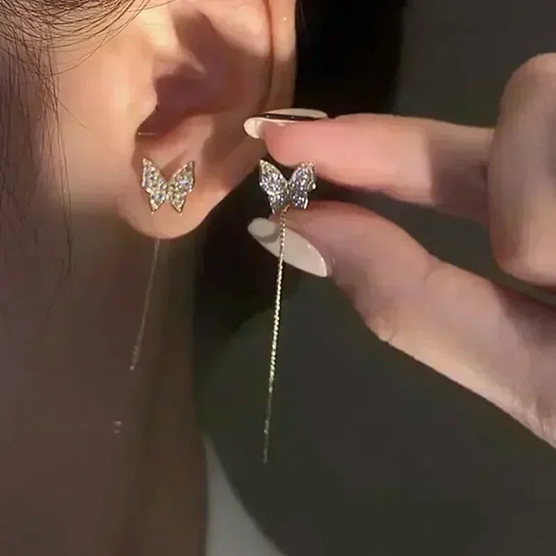 New Geometric Rhombus Luxury Opal Earrings – Modern Sparkle for Every Moment