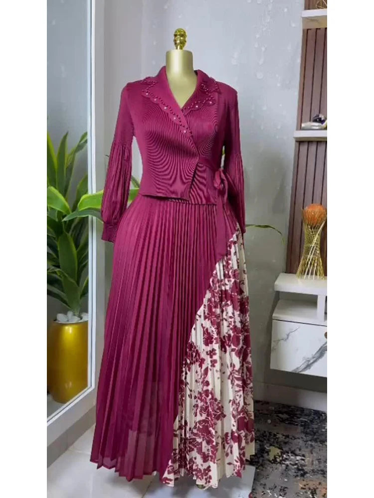 Spring New Pleated A-line Dress