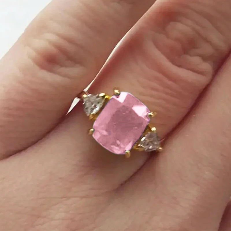 Luxury Bright Zirconia Ring 4 Colors Available