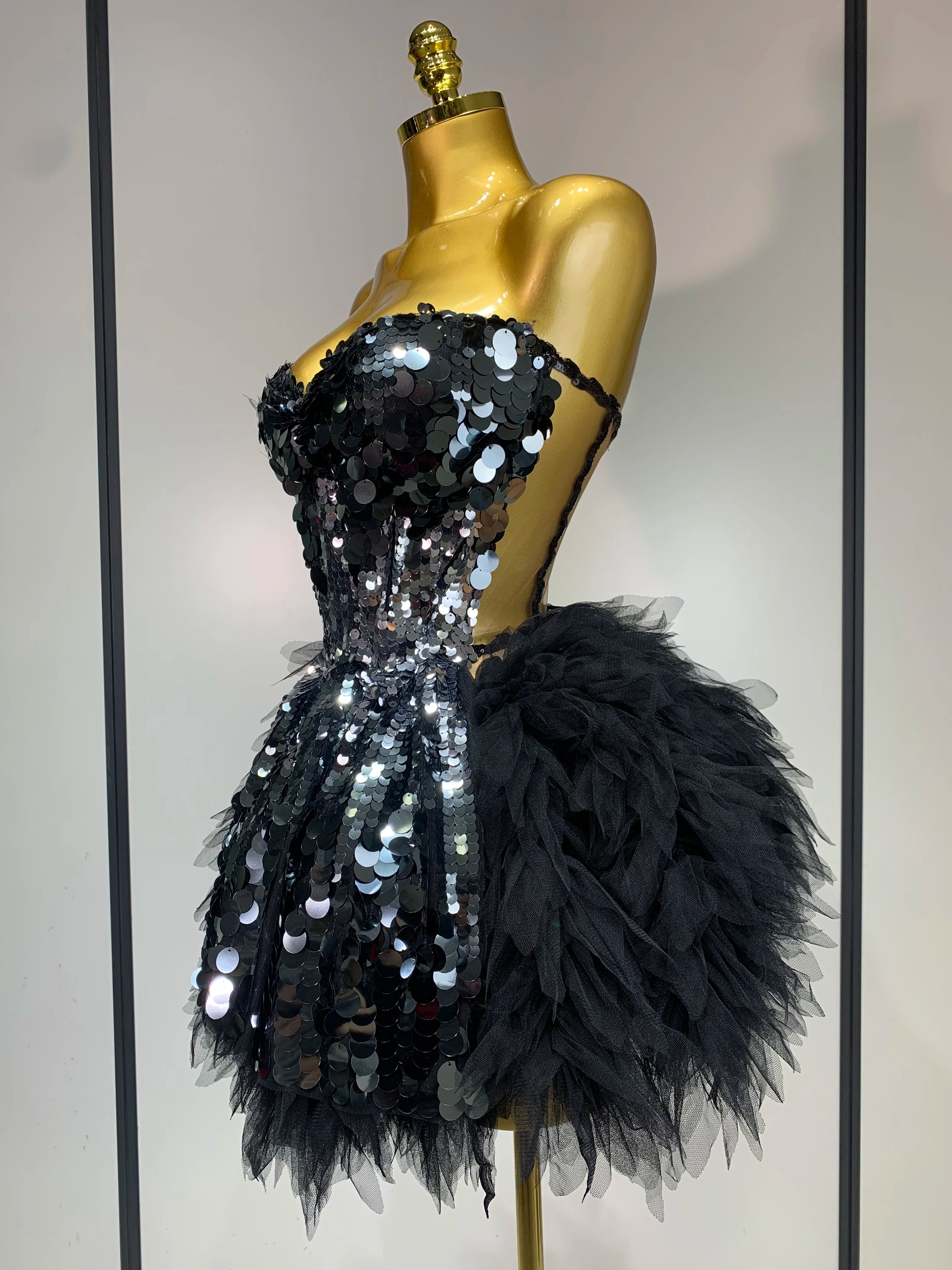 Sparkly Sequins Two Pieces Set