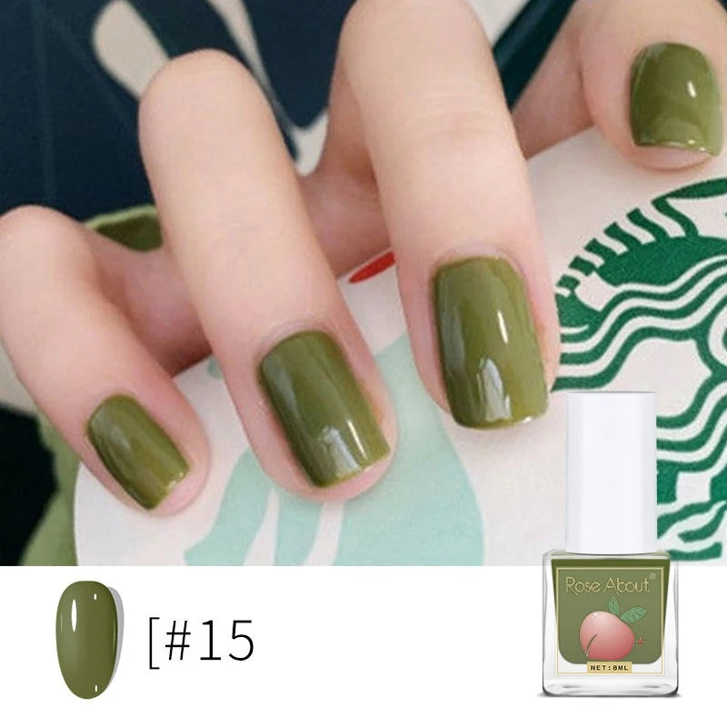 Water-Based Peel-Off Shiny Top Coat – No UV Lamp, Long-Lasting, Gentle Natural Nail Care