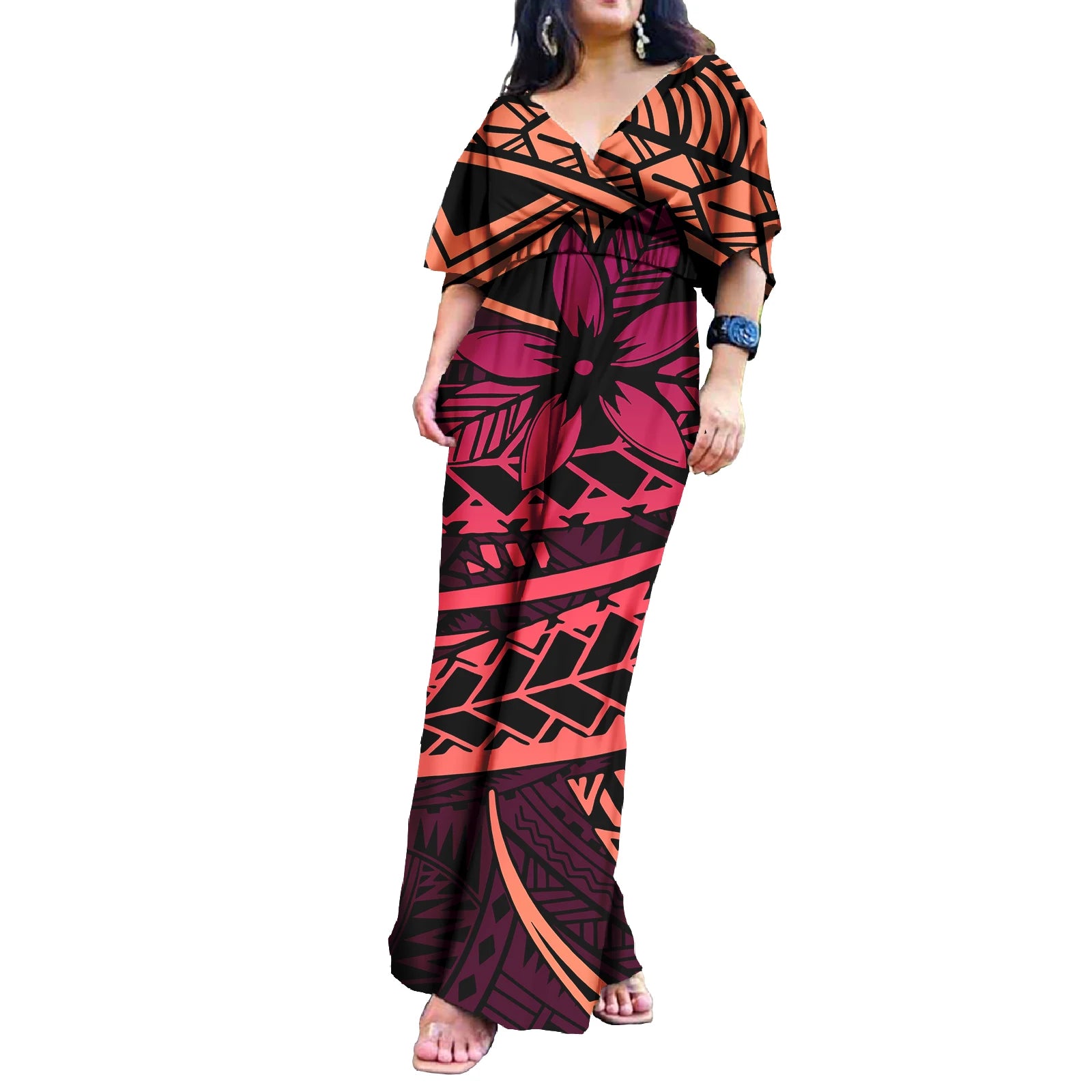 Island Style Hawaii Floral  Polynesian Jumpsuits