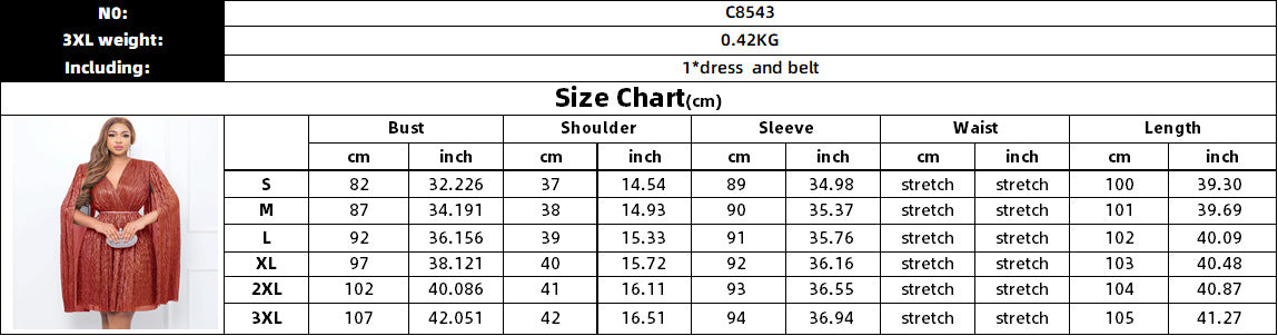 Elegant Pleated V Neck Ruched Formal Party Cloak Mini Dresses