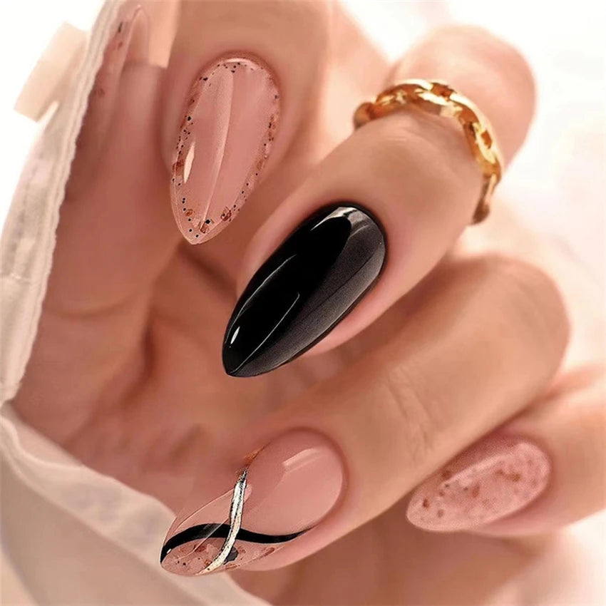 24Pcs/Set Simple Pure Desire Pink Wearing False Nails
