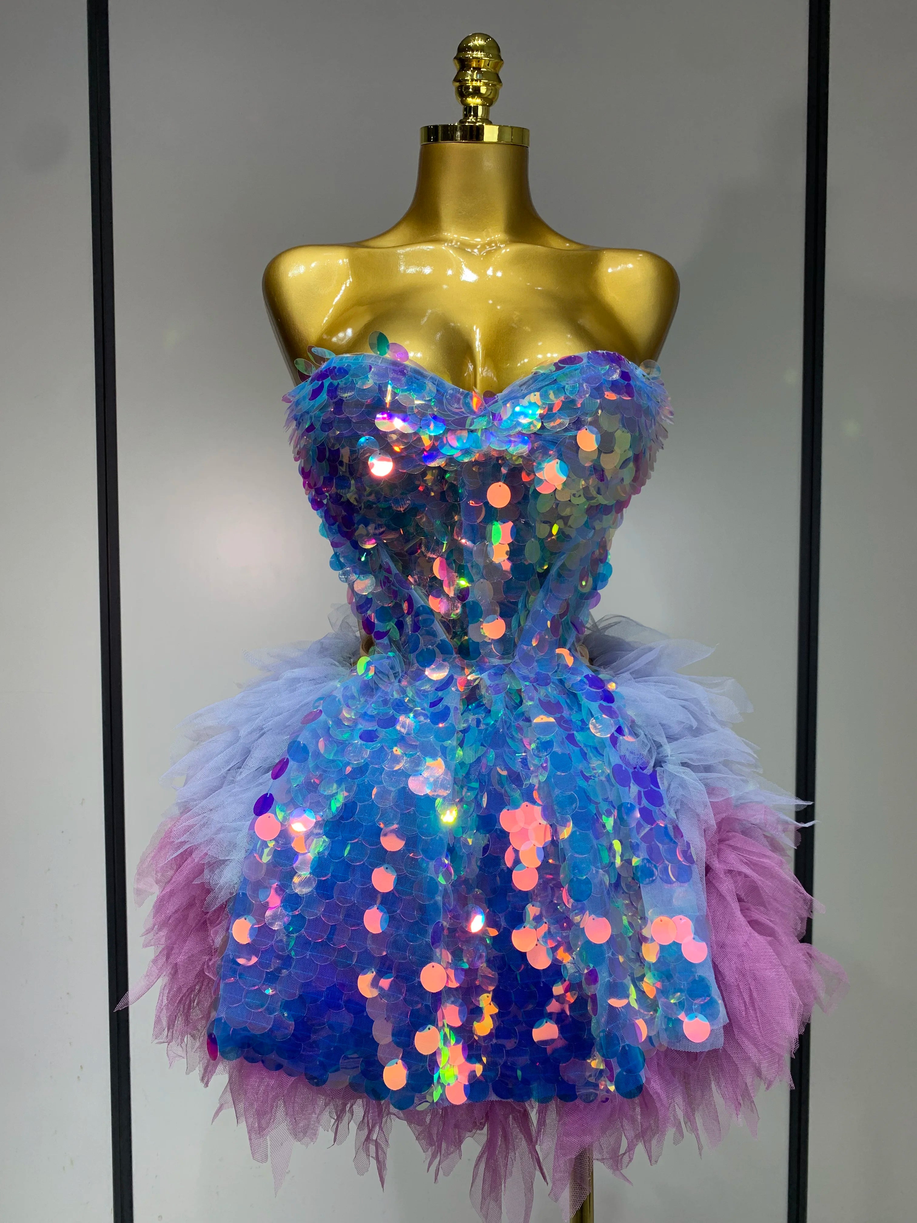 Sparkly Sequins Two Pieces Set