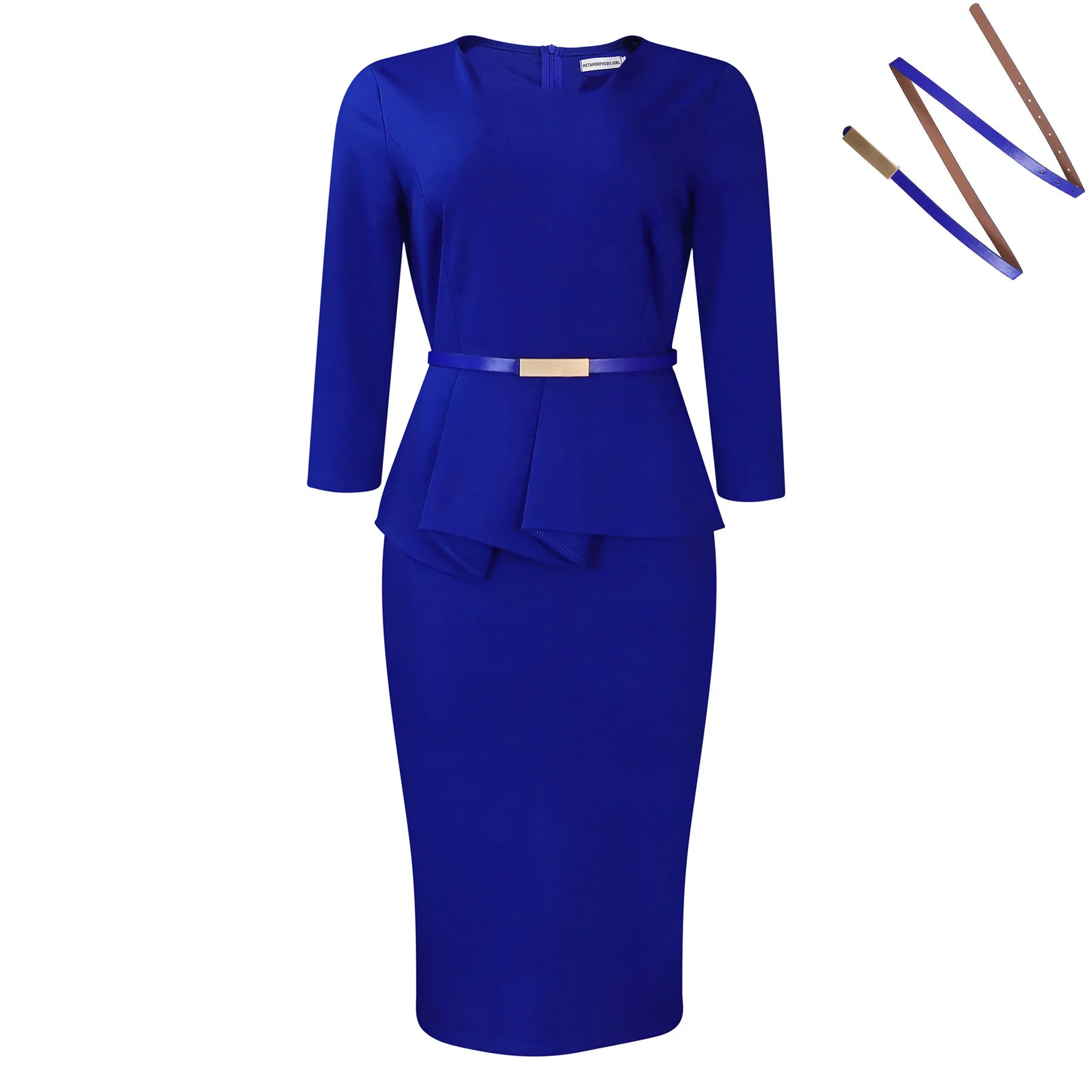 Spring New Wrap Hip Pencil Skirt Irregularity High Waist Commuter Fashion Dress
