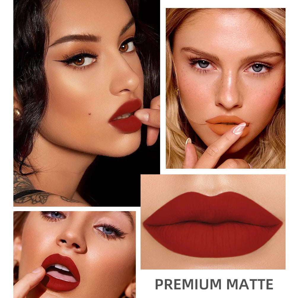 24-Color Matte & Shimmer Liquid Lipstick