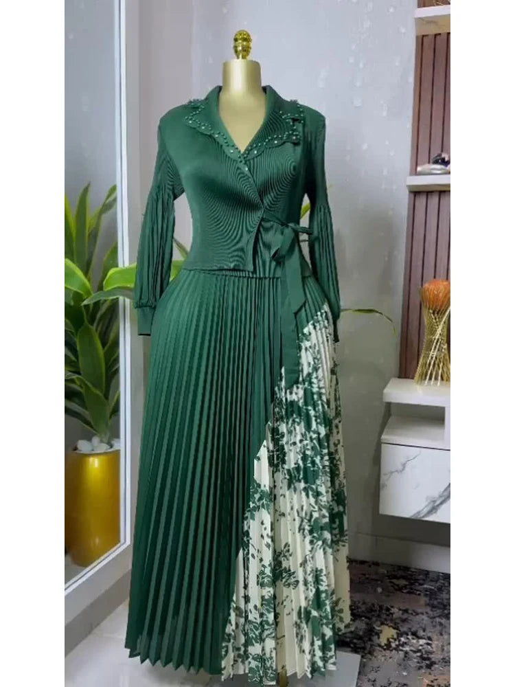 Spring New Pleated A-line Dress