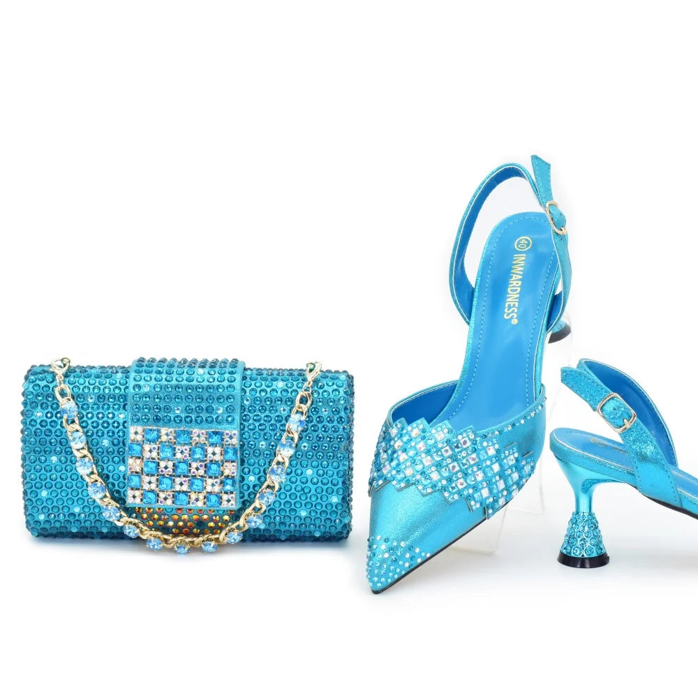 Luxury Italian Shoes & Bag Set for Women