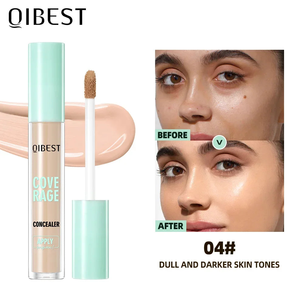 QIBEST Liquid Foundation Cream For High Coverage