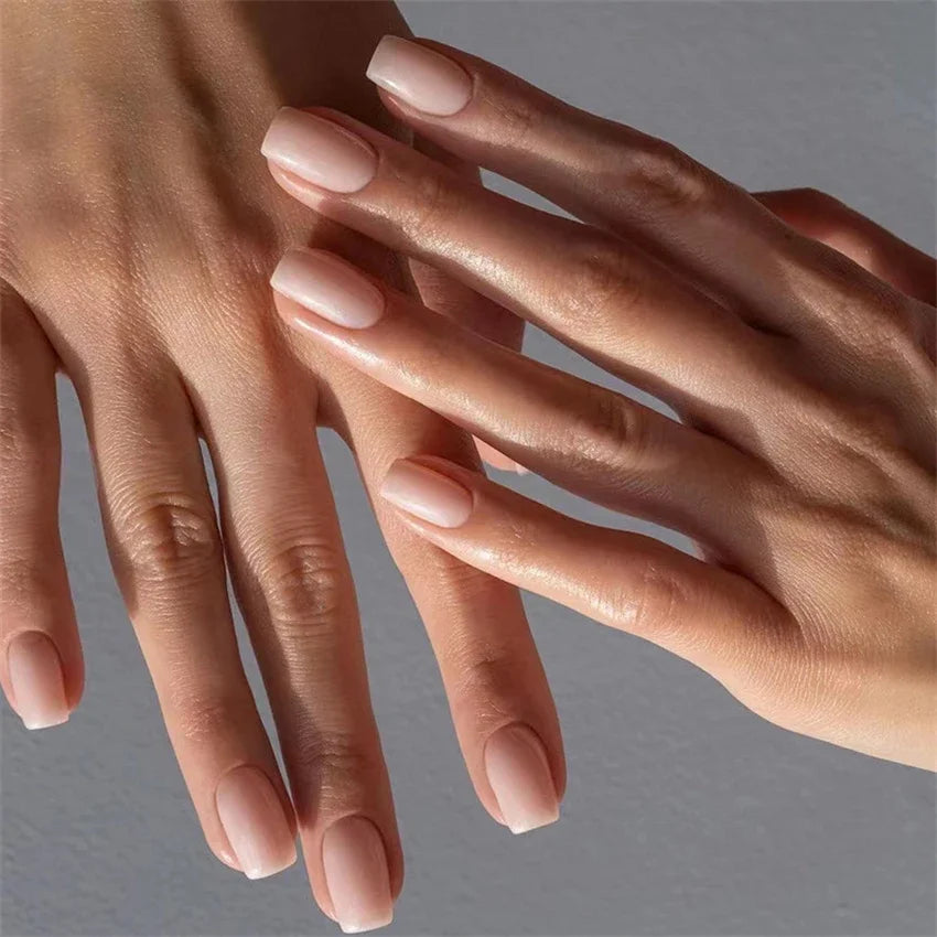 24Pcs/Set Simple Medium Long Press on Nail