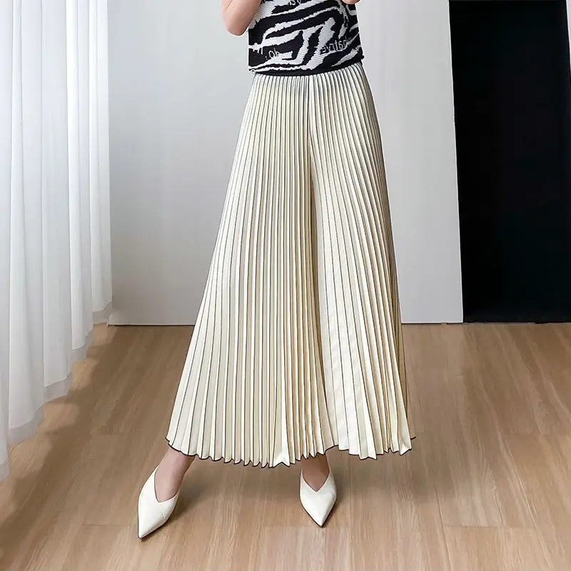 Summer High-End Wide Leg Skirt Pants